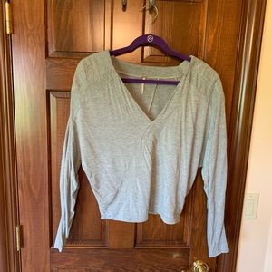 Free people gray long sleeve